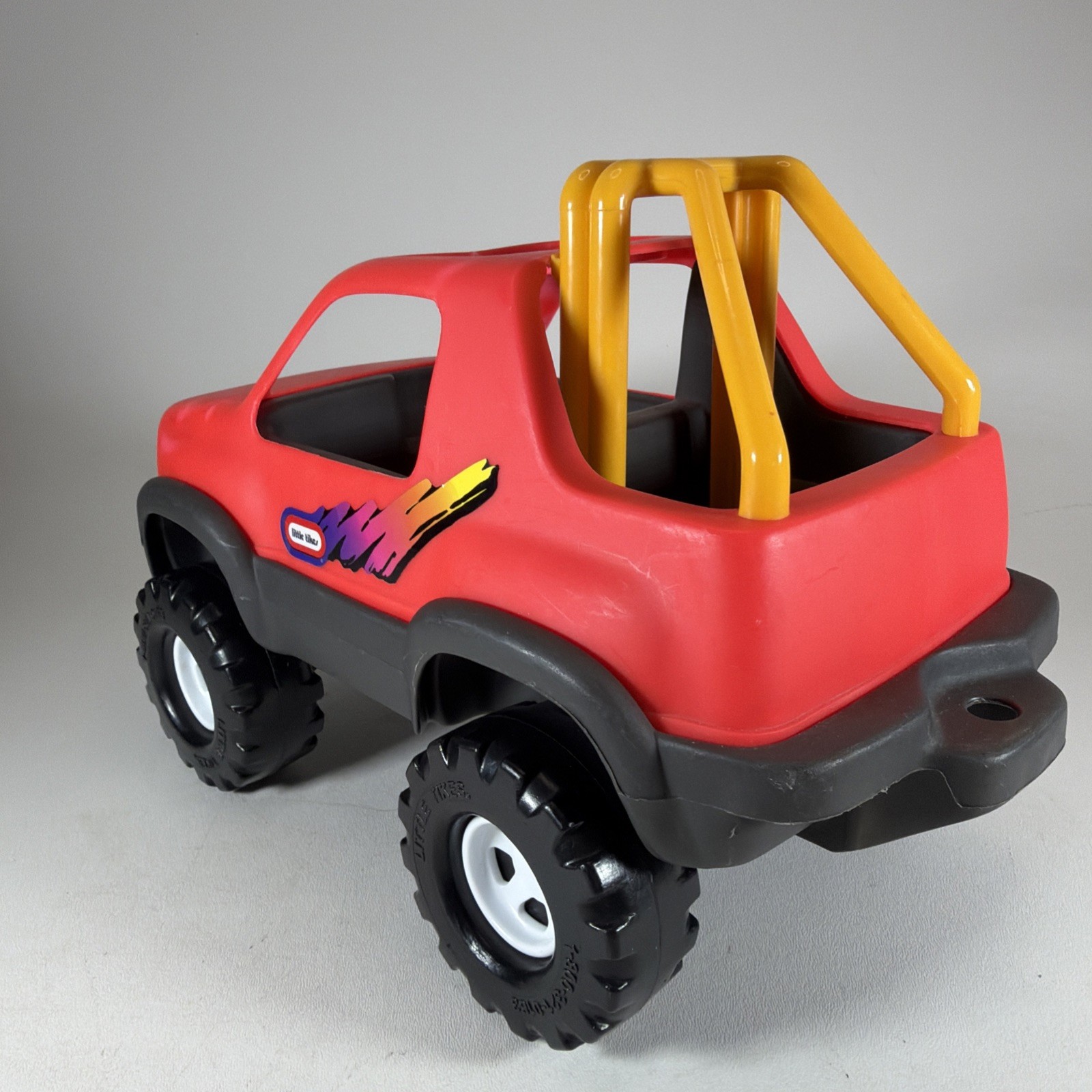 Little Tikes Rugged Riggz Red Orange Baja Monster Truck Car Push Along Toy 6694