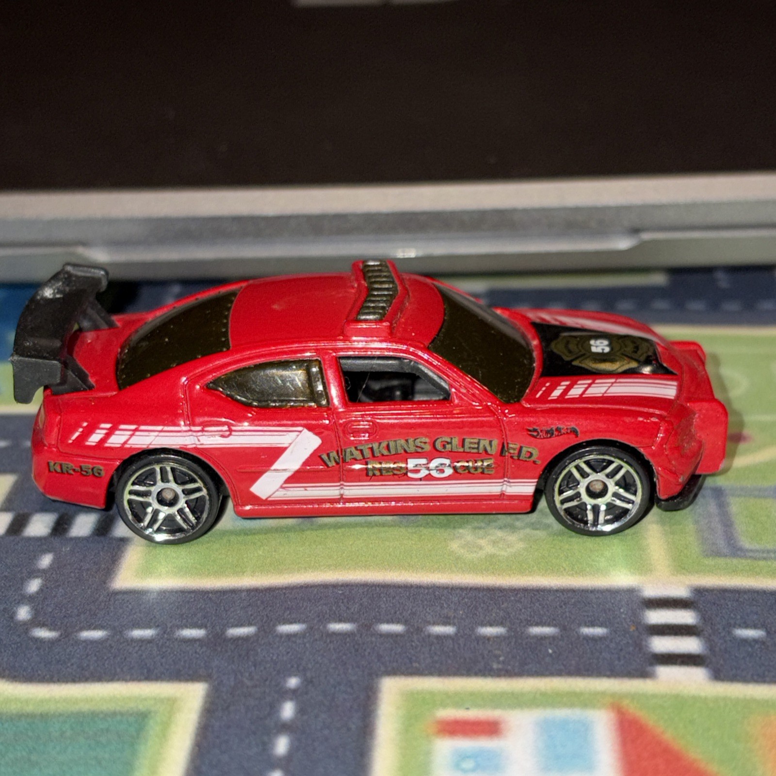 Hot Wheels Dodge Charger Drift Car ‘Red’ ‘Watkins Glen FD’ Loose