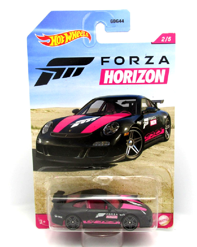 2021 Hot Wheels 🏆Forza Horizon Porsche 911 GT3 RS🏆 Black/Pink – Super Rare