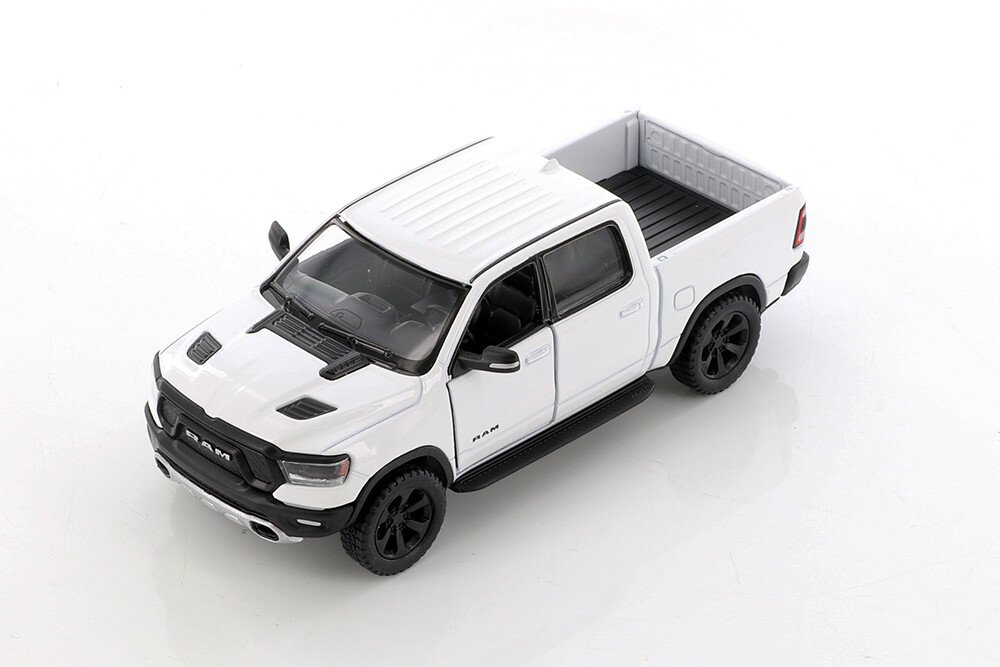 5″ Die-cast: 2019 RAM 1500 Pickup Truck (White) 1/46 Scale Diecast Model car