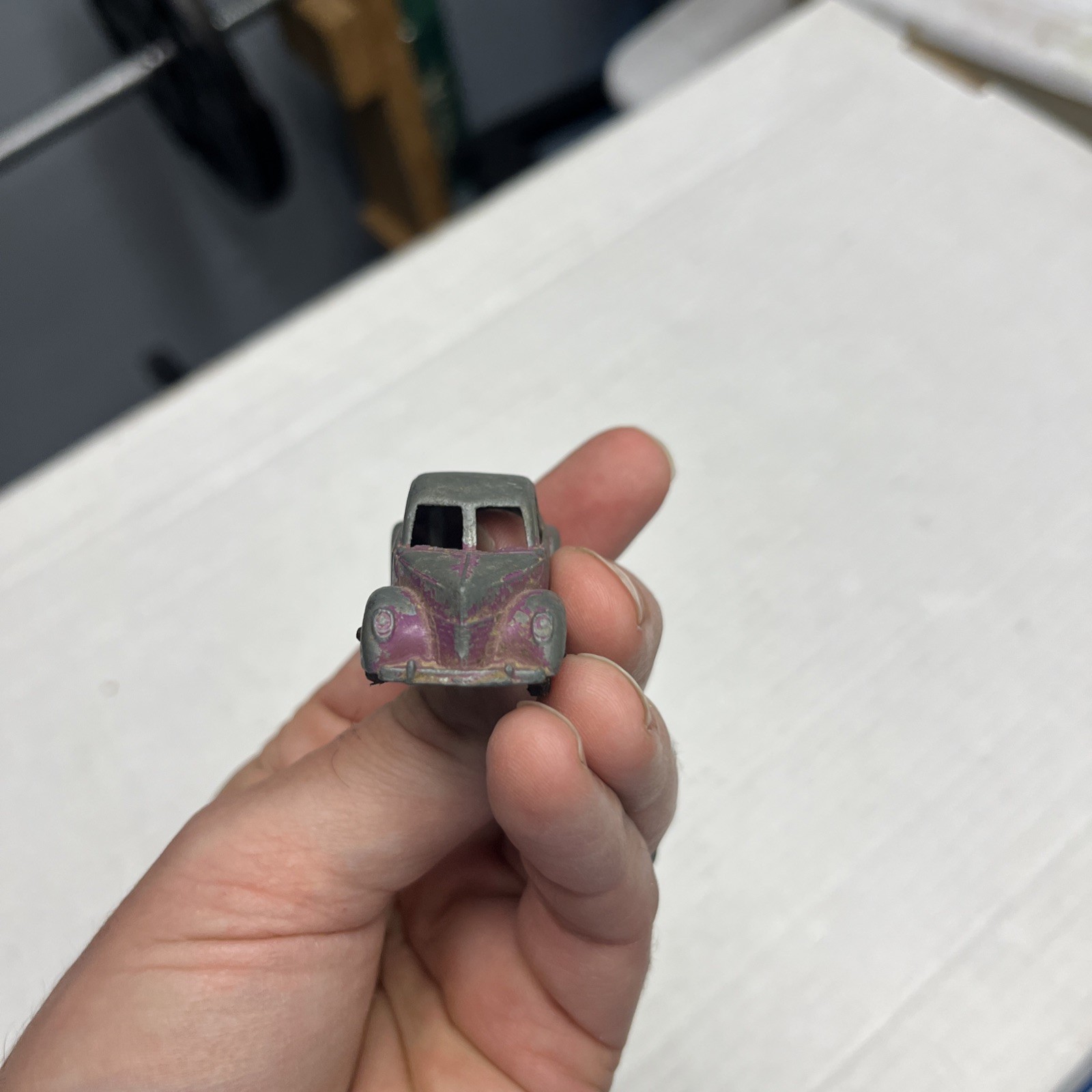 Vintage 1940 Tootsie Toy Purple Ford Coupe Made in the USA