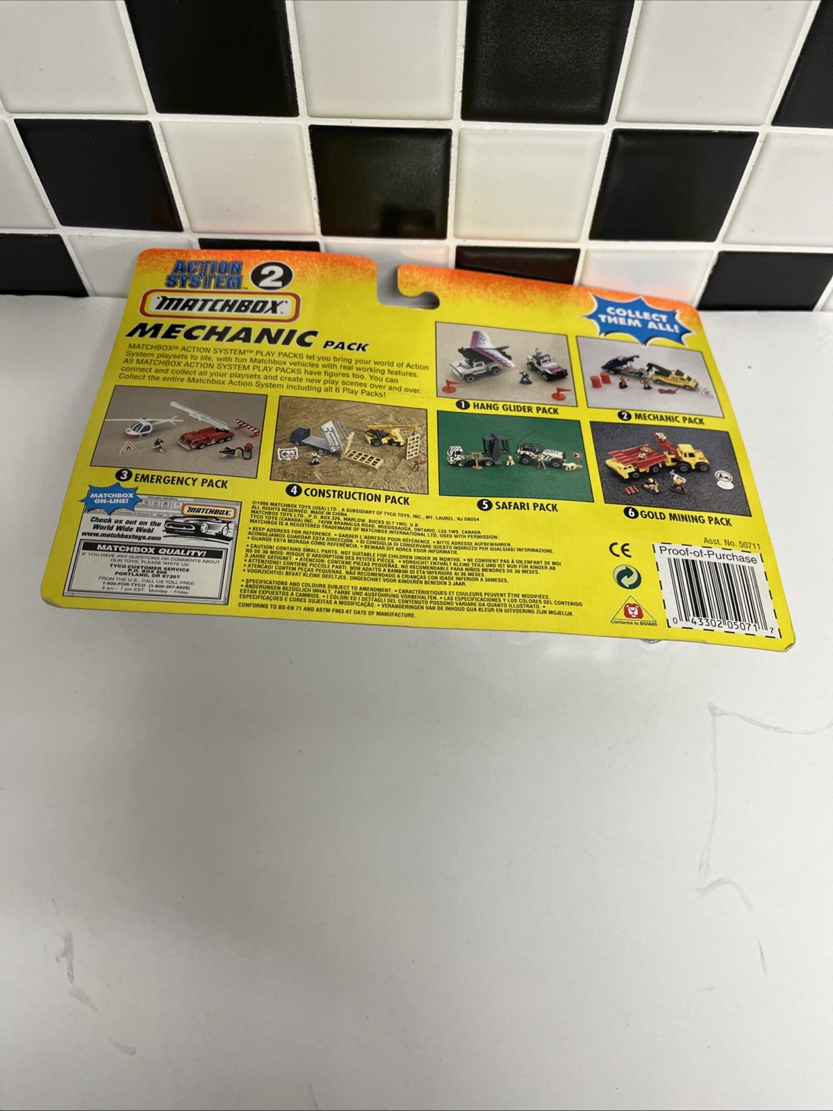 Matchbox vintage Mechanic Pack 8 piece Playset #2 sealed from 1996