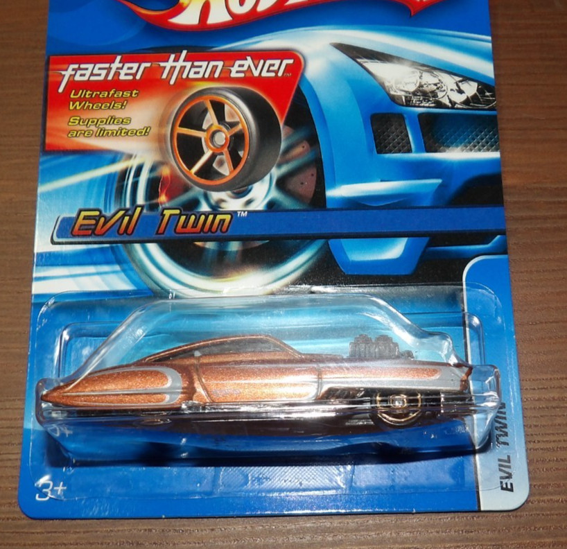 2005 Hot Wheels Faster Than Ever Mainline- Evil Twin – Copper w/FTEs