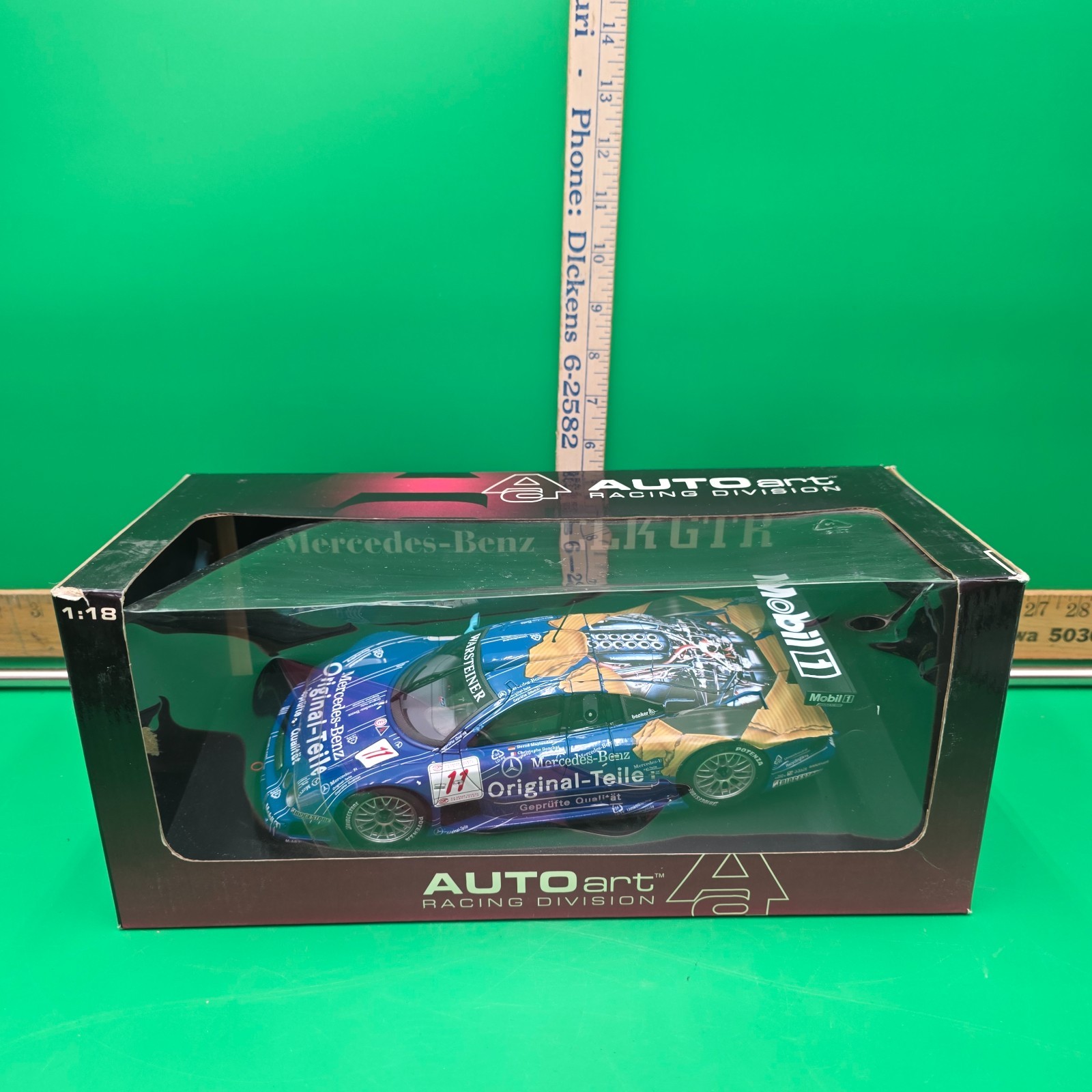 OPENED 1:18 Autoart Mercedes Benz CLK GTR FIA GT #11 Original-Teile