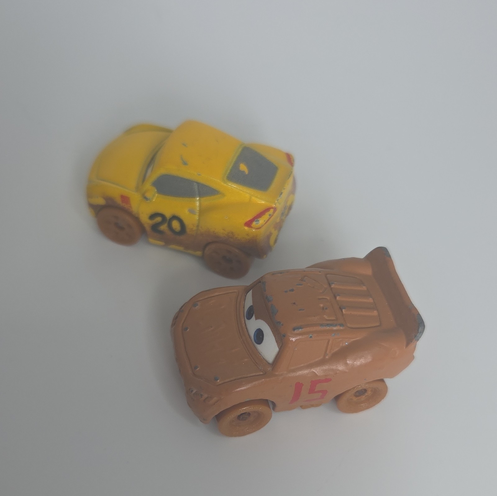 Disney Pixar MINI RACERS Diecast Lot of 3 MR. DRIPPY, MUDDY MCQUEEN & MUDDY CRUZ