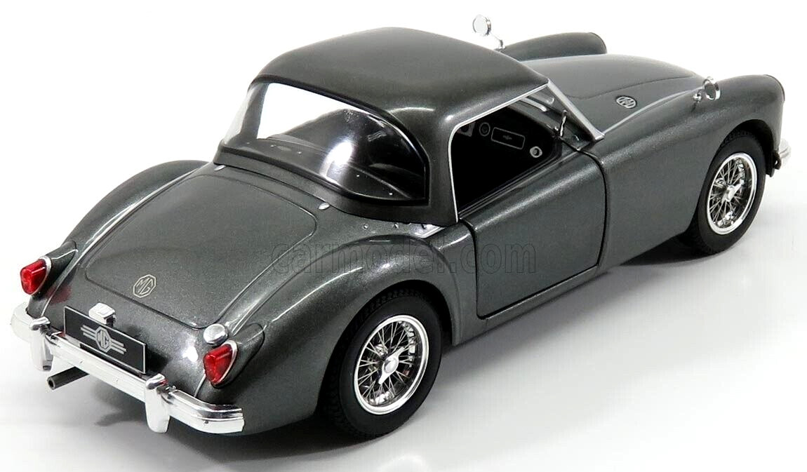 TRIPLE 9 T9 DCAST 1/18 1957 MGA MG A MK1 MKI A1500 SPIDER HARD TOP METALLIC GREY
