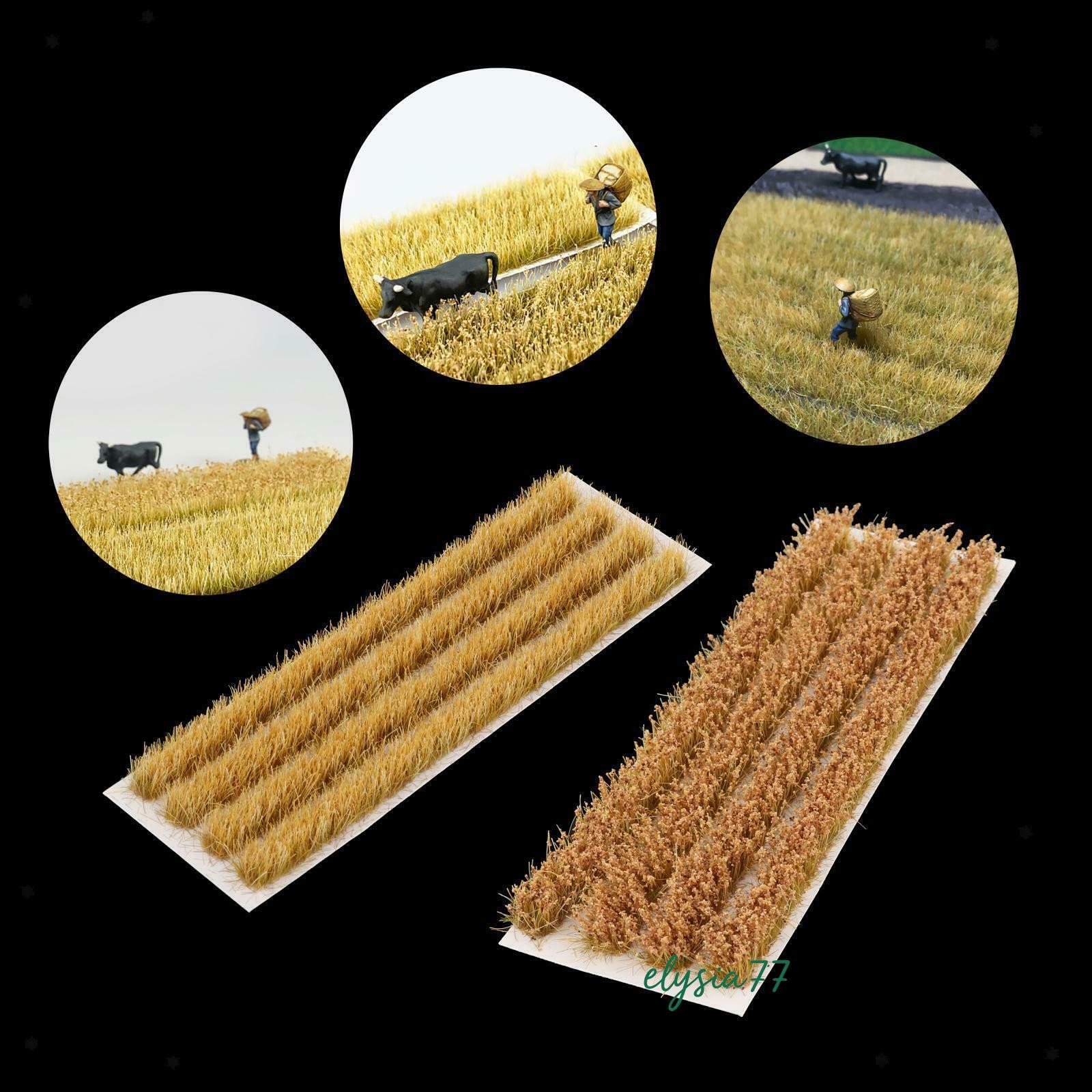 1:72 1:87 Diorama DIY Wheat Field Model Mini Terrain Lawn Landscape Scenery