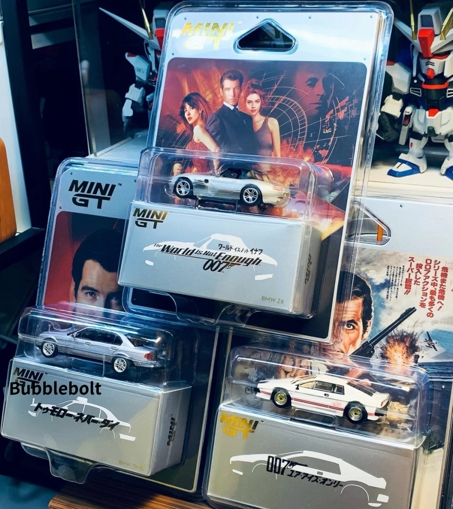 MINI GT 907 1/64 Lotus Esprit White 007 James Bond Movie Diecast Model Car