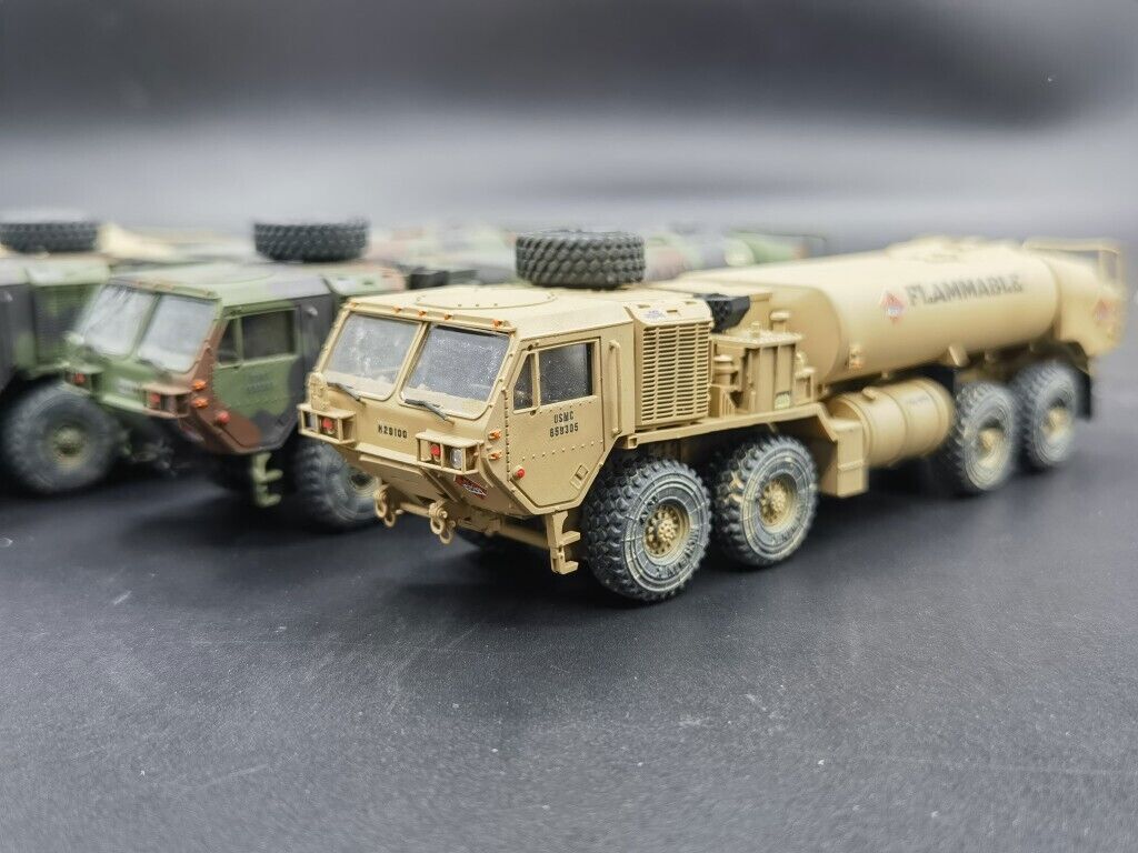 1/72 U.S. Army HEMTT M978 A4 Tanker NATO Tricolor Desert Color Model Finished