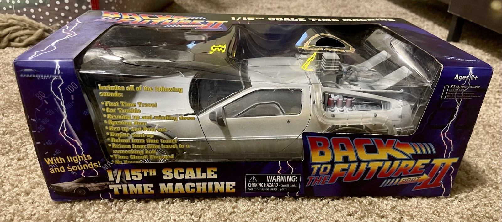 Back to the Future II DeLorean Frosty 1/15 Diamond Select Movie Dialogue Sealed