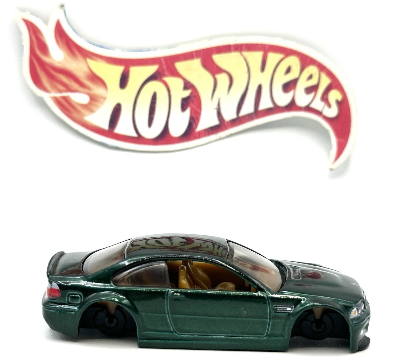 Loose Hot Wheels Premium BMW M3 (E46) (green) – *DONOR BODY NO WHEELS*