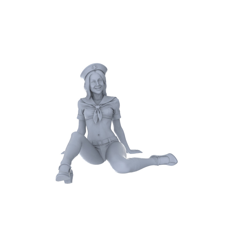LYTR144 1/64/87/160 20mm Sailor Suit Girls Young Girl Figures DIY Model Decor