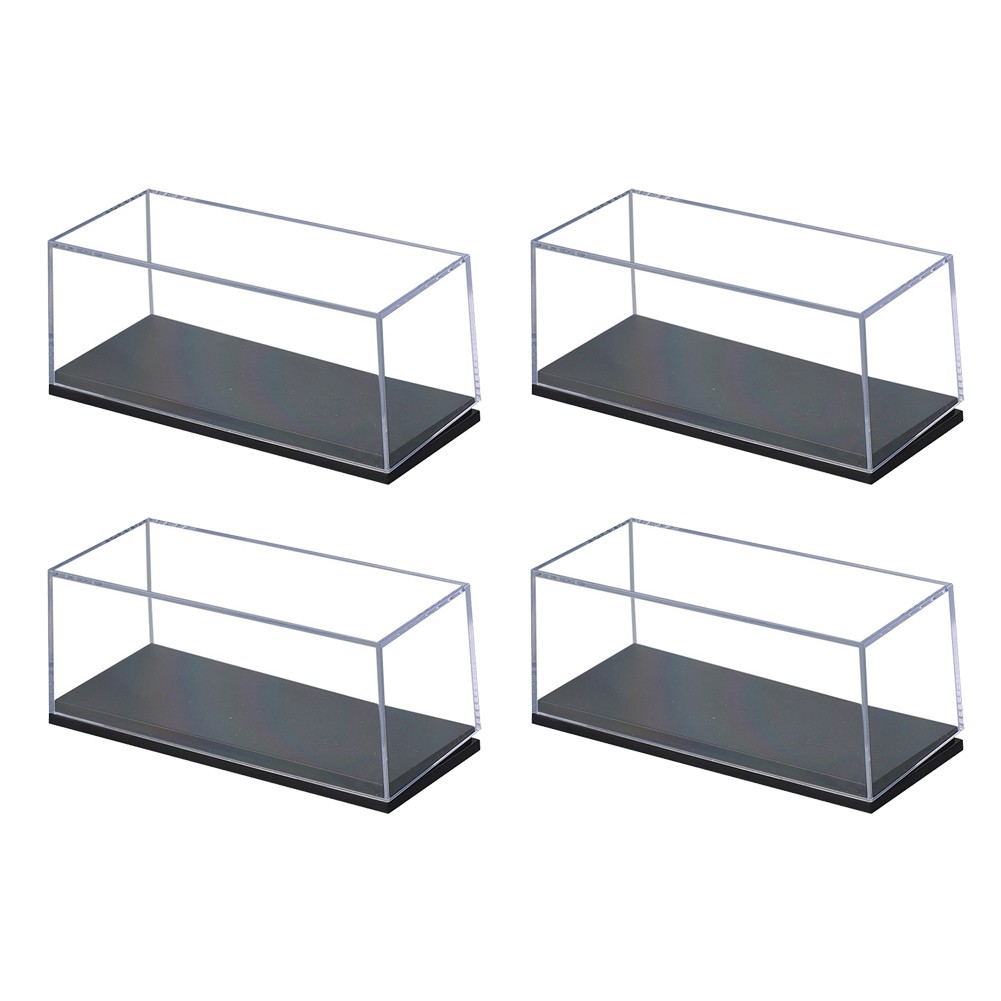1-10PCS Stackable Display Case With Base for 1:43 Diecast Car Collection Storage