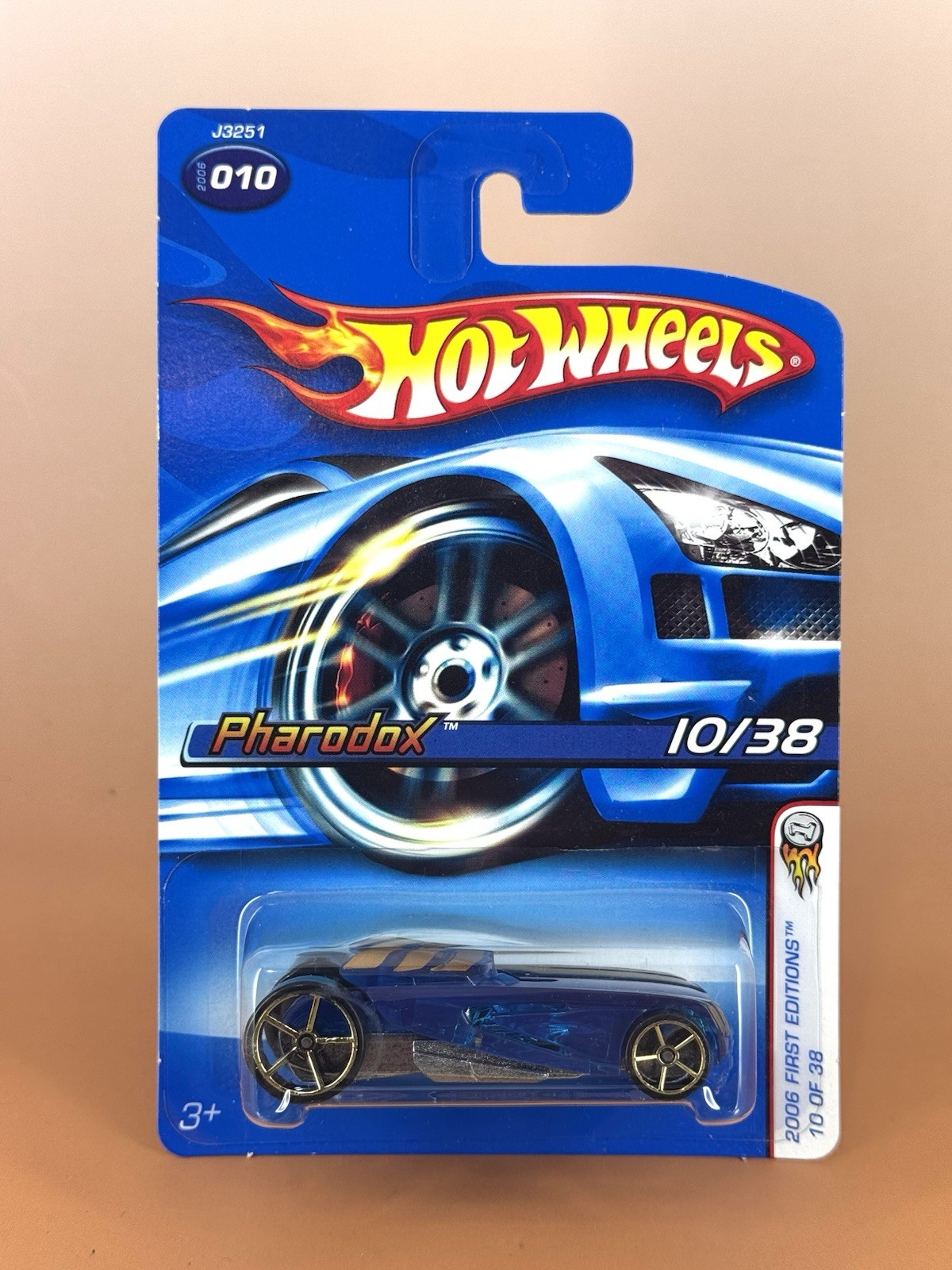Hot Wheels 2006 First Editions PHARODOX Blue (lot of 2) w/FTE & o5g wheels 10/38