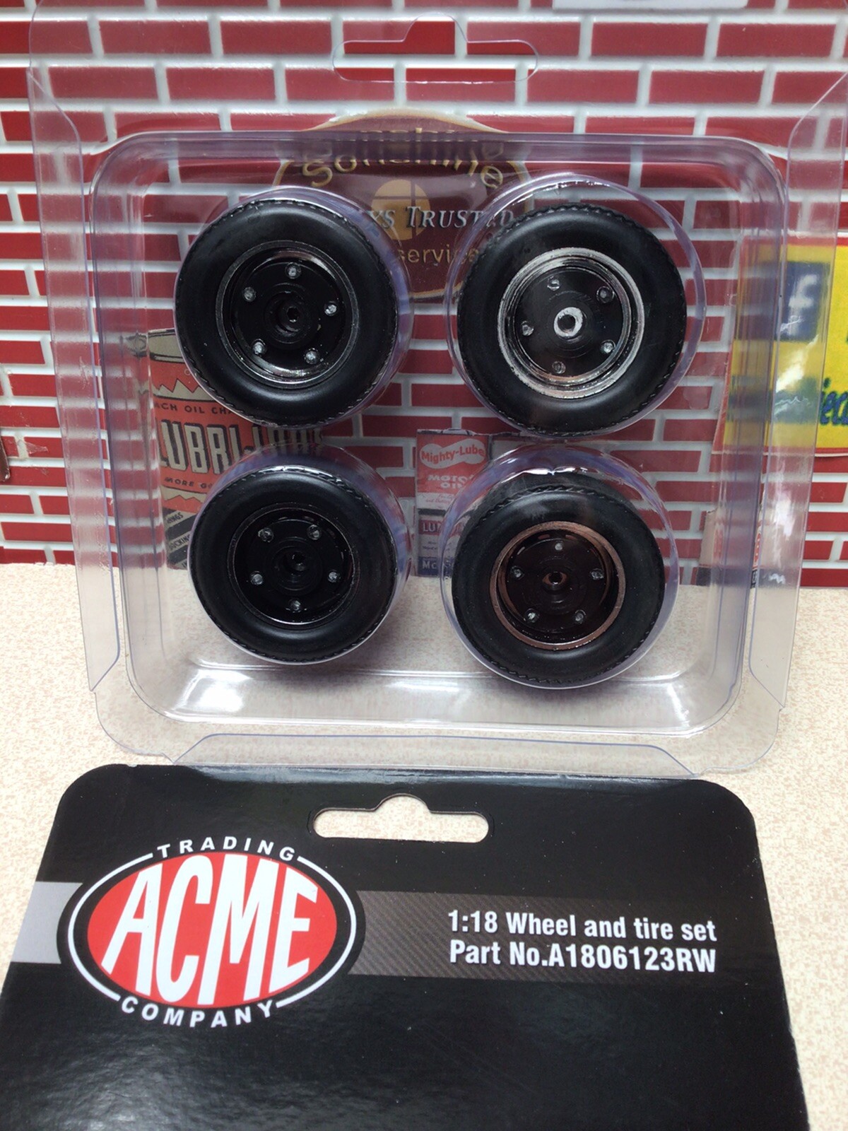 1/18 ACME Mopar Rally Wheel and Tire Set A1806123RW Brand New In Stock