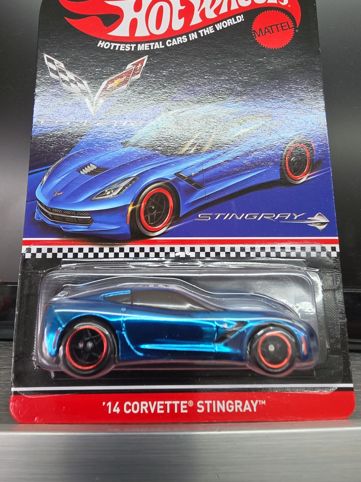 Hot Wheels ’14 Corvette Stingray 2014 1:64 Diecast Car Blue Limited Ed Unopened