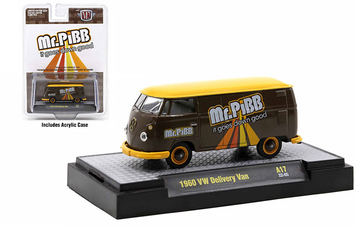 2022 M2 Machines 1:64 Mr. PiBB 1960 VW Delivery Van Model 52500-A17-P8