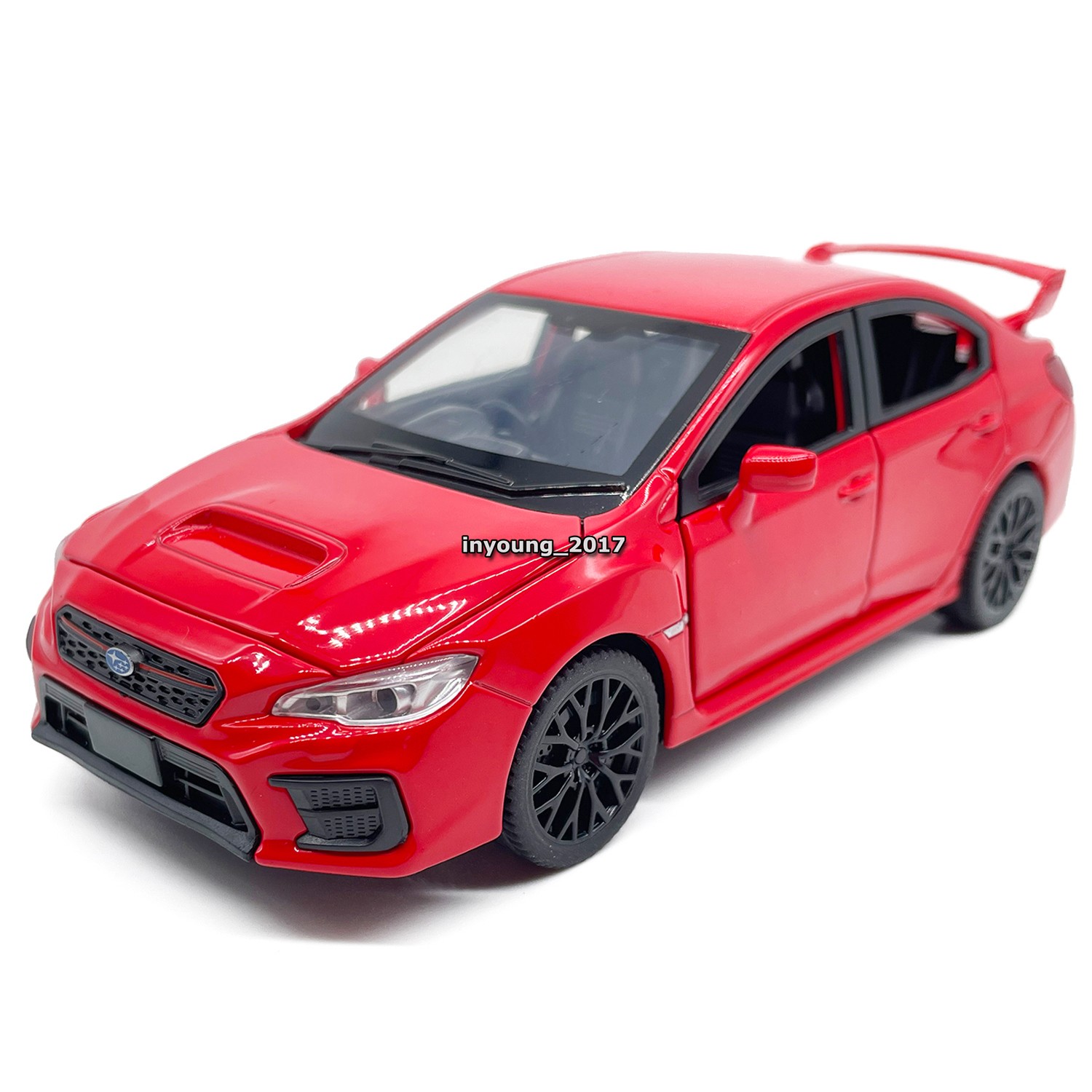 1/30 Subaru WRX STI Model Toy Car Diecast Toy Vehicle Boys Toys Kids Gifts Red