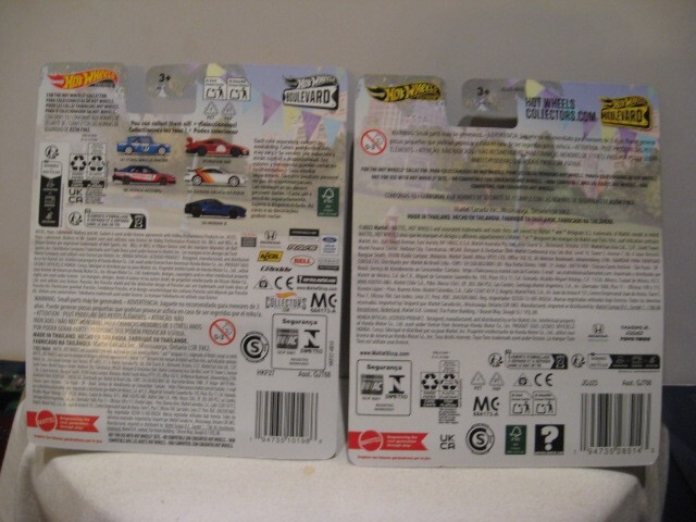 HOT WHEELS 1:64 PREMIUM BOULEVARD 1996 HONDA ACCORD & 1999 HONDA CIVIC TYPE R