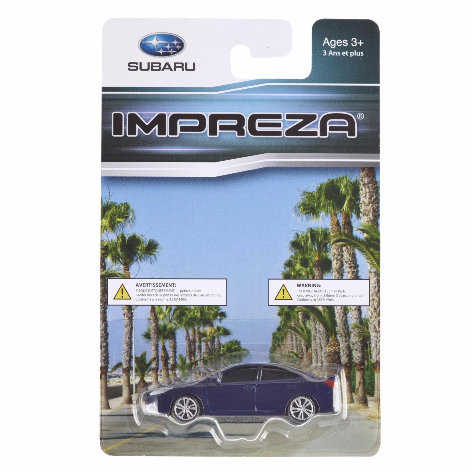 Official Genuine Subaru 2015+ IMPREZA 1/64 Die Cast Toy Car 265555 Blue New OEM