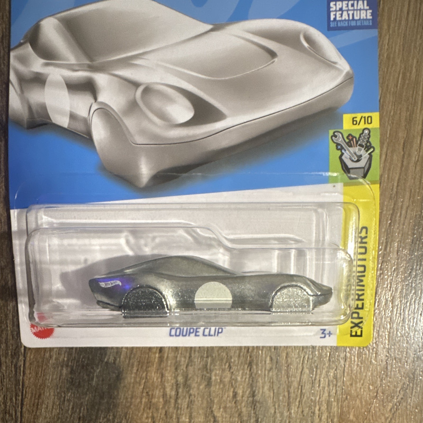 Hot Wheels Experimotors Coupe Clip Silver Diecast 1:64 2022 Unopened