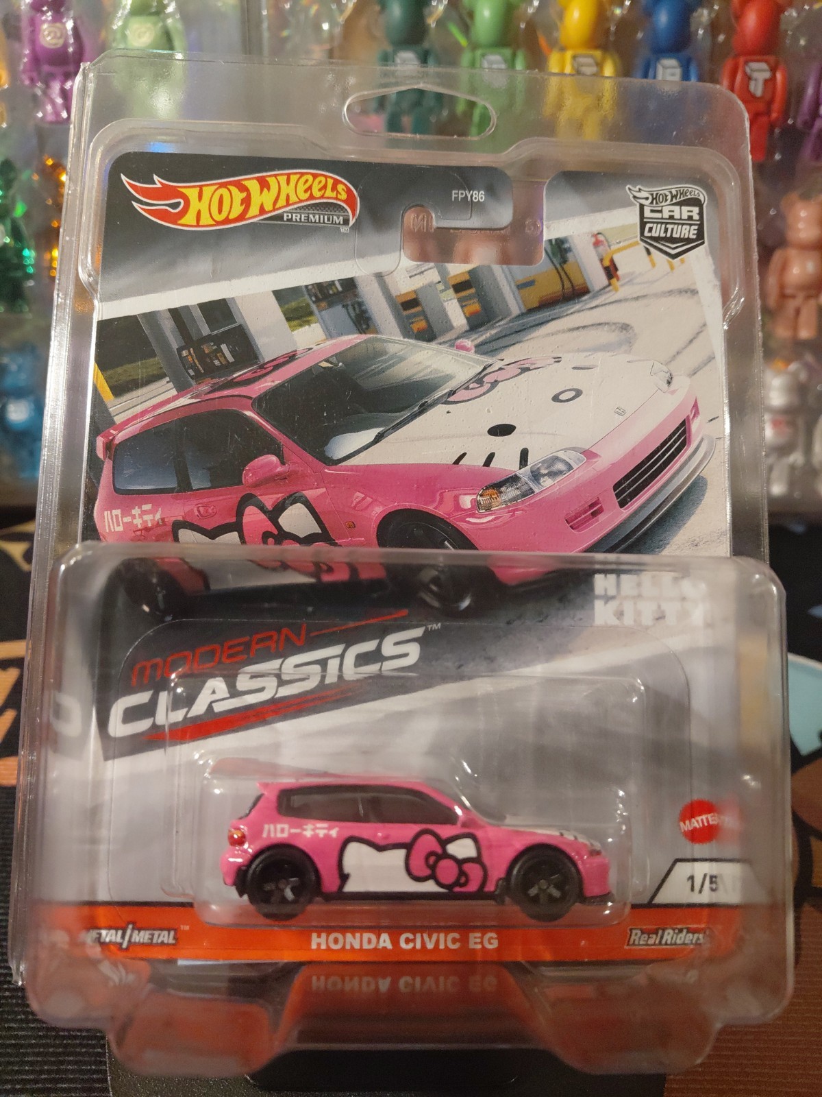 Hot Wheels Modern Classics 1/5 FPY86 Honda Civic EG Hello Kitty – Pink