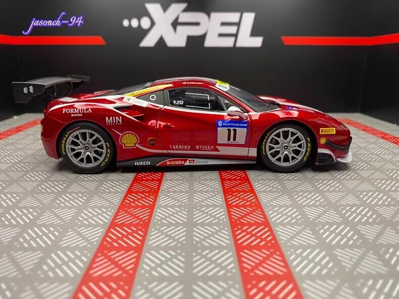 Ferrari 488 Challenge 2016 Alloy Car Model 1:24