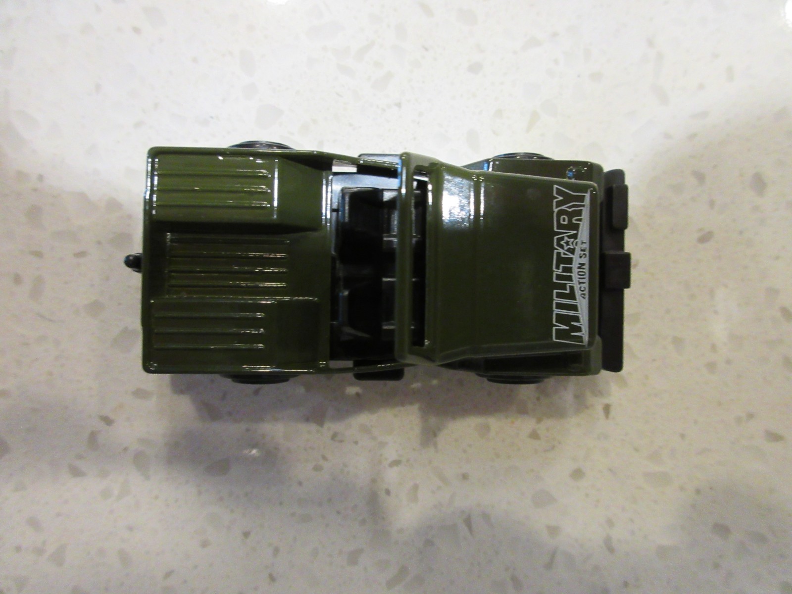 Turbo Wheels Military Action Vehicle 4×4 Truck OD Green Diecast 1:64 Toy Car