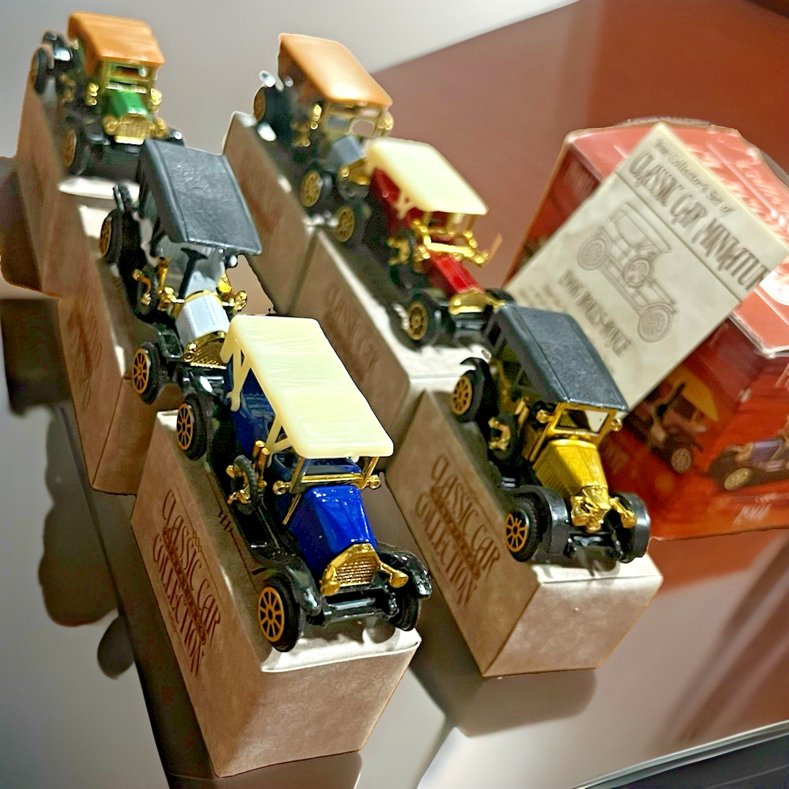 Classic Miniature Car Collector’s Set of 6 in Box NEW in Box Vintage 1989