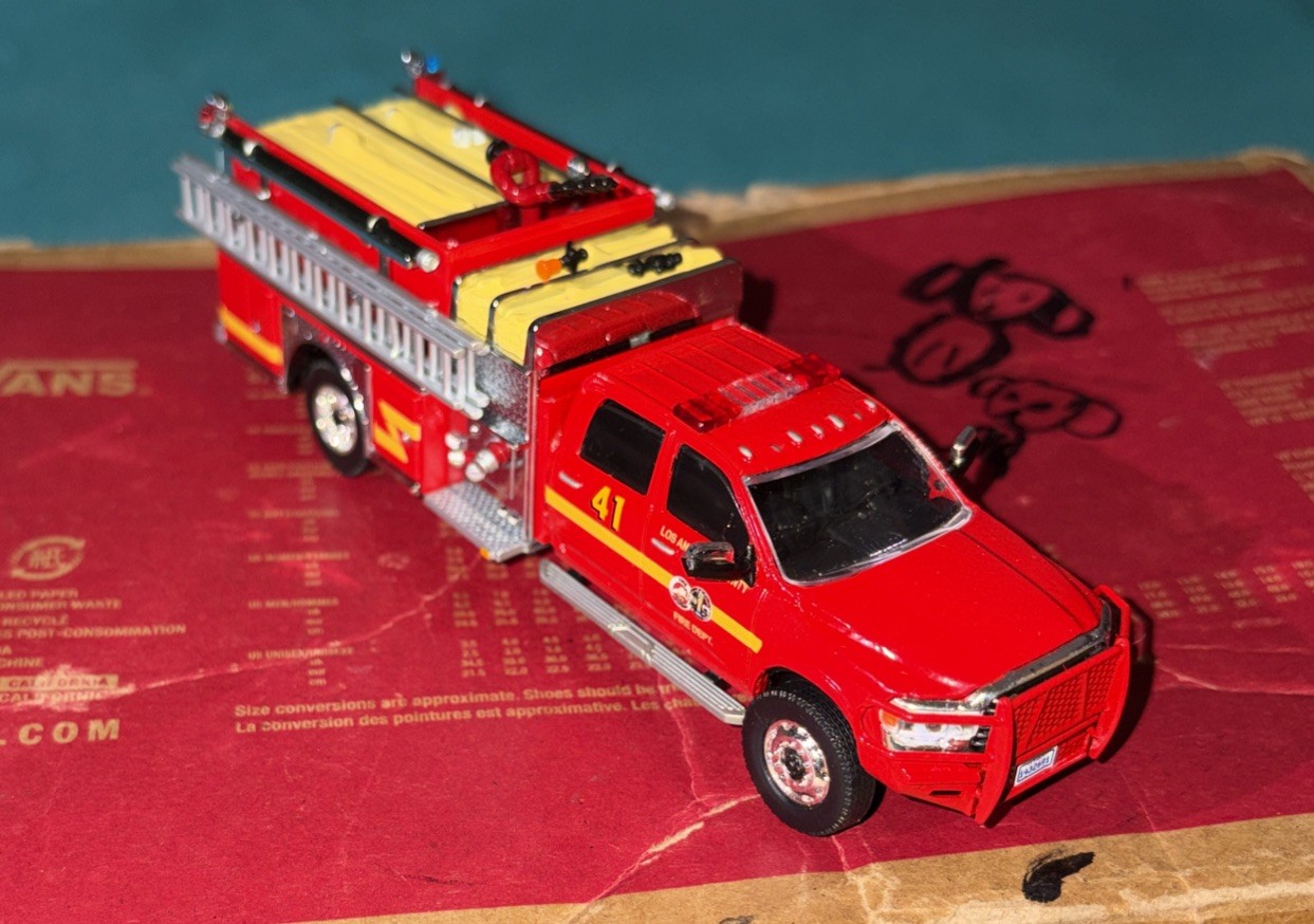 Kitbash Ram 5500 LAcFD Los Angeles County Fire Department Brush Patrol Truck 41