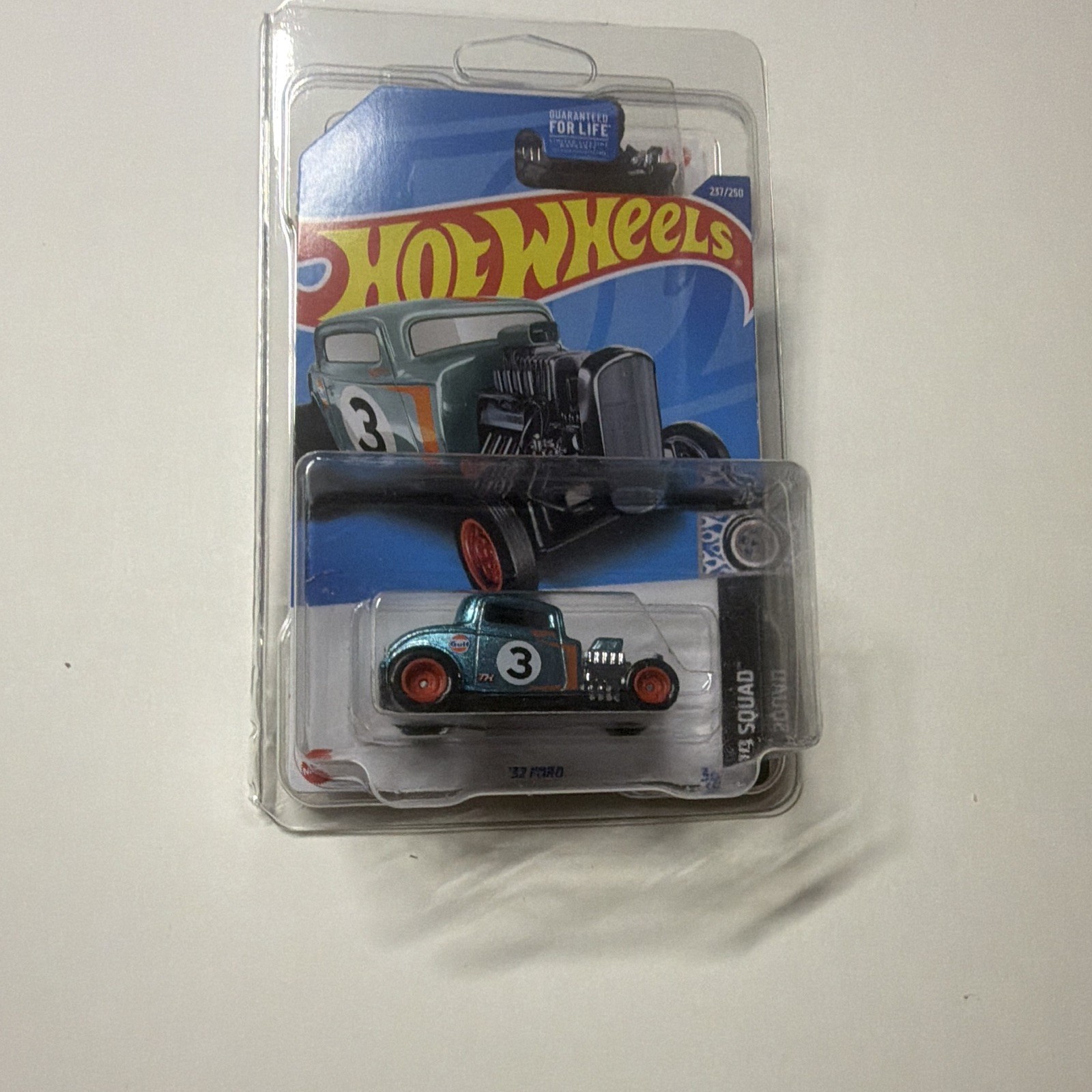Hot Wheels 1:64 ’32 Ford HW Rod Squad Diecast Car Blue/Orange/Black Unopened