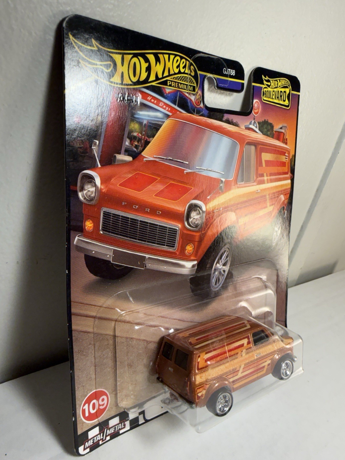 Hot Wheels Premium Ford Transit Supervan (bend on lower right corner)