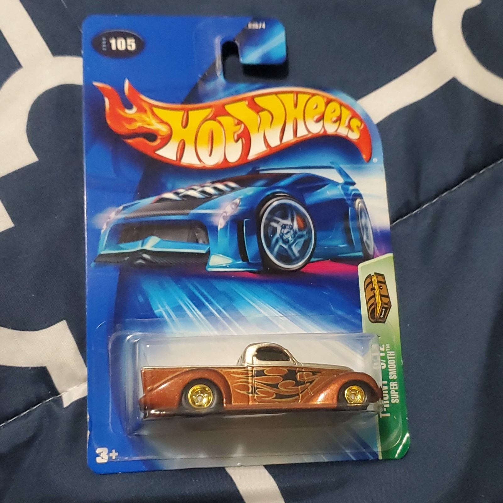 Hot Wheels 1:64 Super Smooth T-Hunt Special Edition Brown Gold Diecast Car 2004