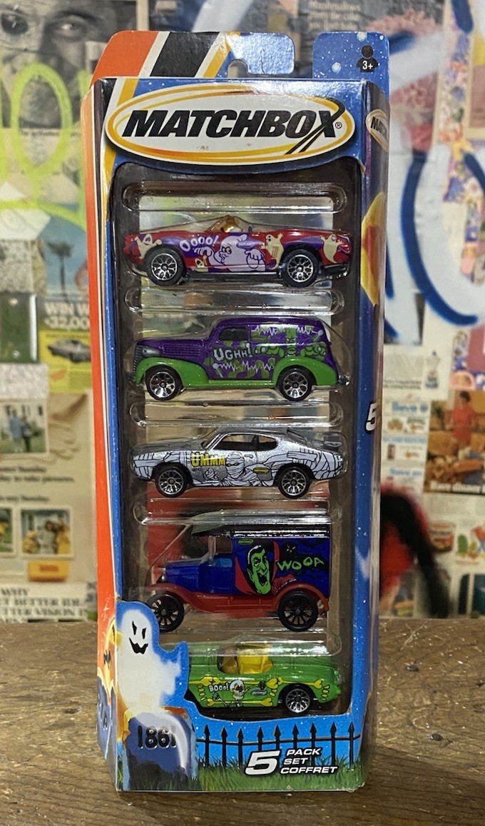 Vintage 2004 Mattel Matchbox Halloween Diecast Cars 5-Pack New Sealed