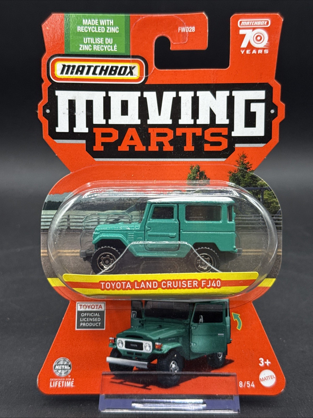 📍2023 Matchbox Moving Parts GREEN TOYOTA LAND CRUISER FJ40 70 Years 8/54📍