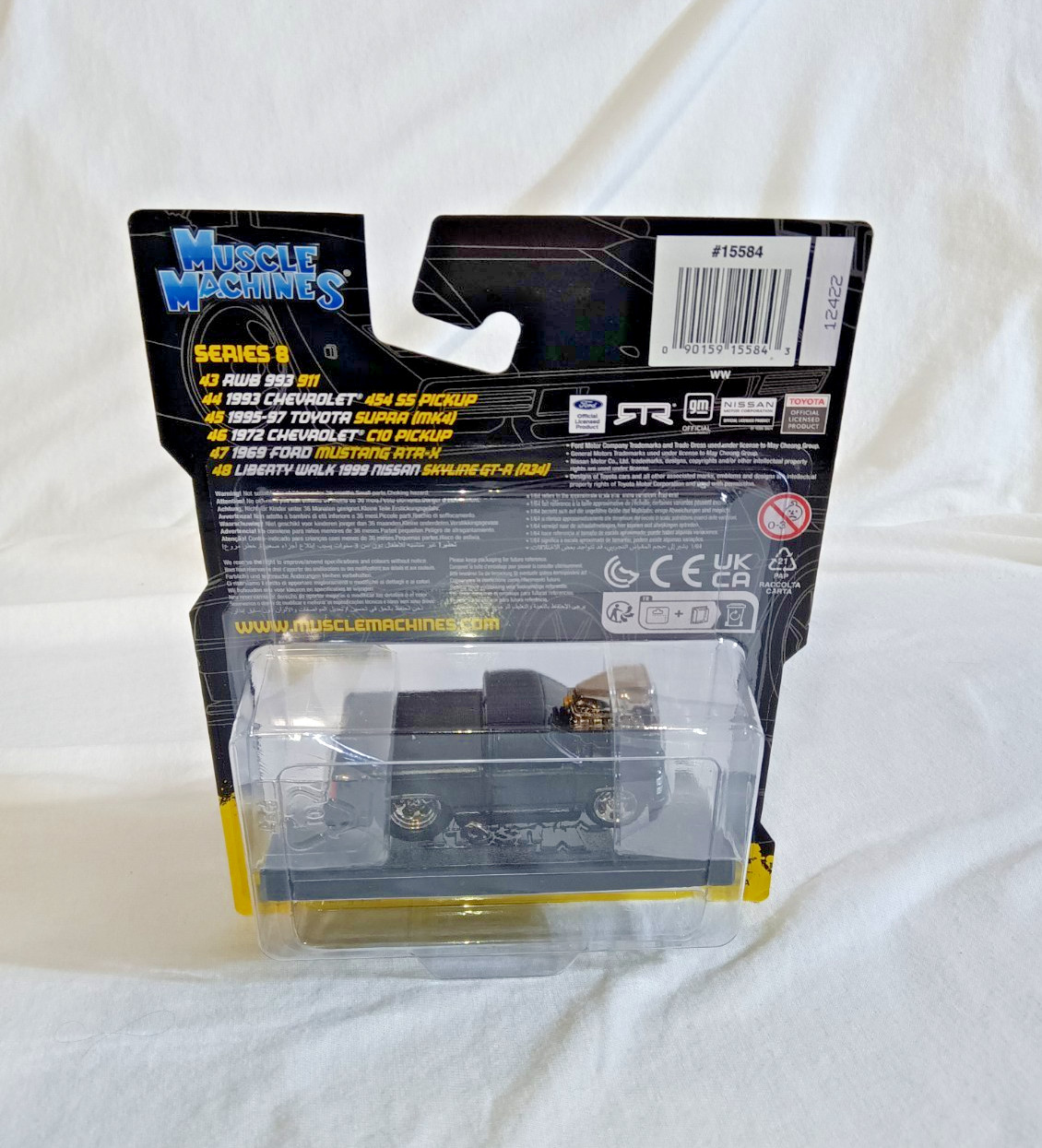1:64 1993 CHEVROLET 454 SS PICKUP FULL BLACK OUT W/DISPLAY STAND NOT PRODUCED!!!