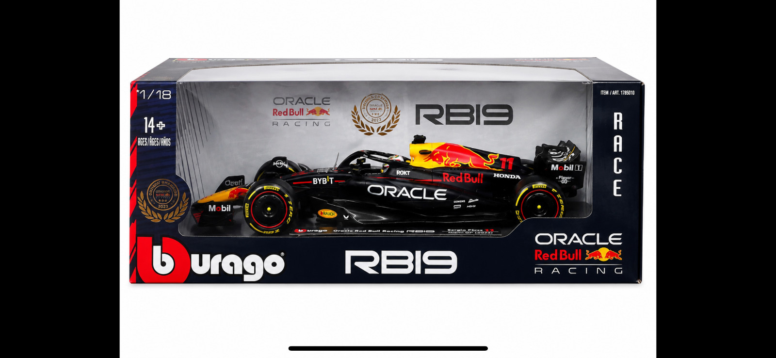 Burago 1:18 Formula One Max Verstappen Perez Hamilton Leclerc Red bull You Pick