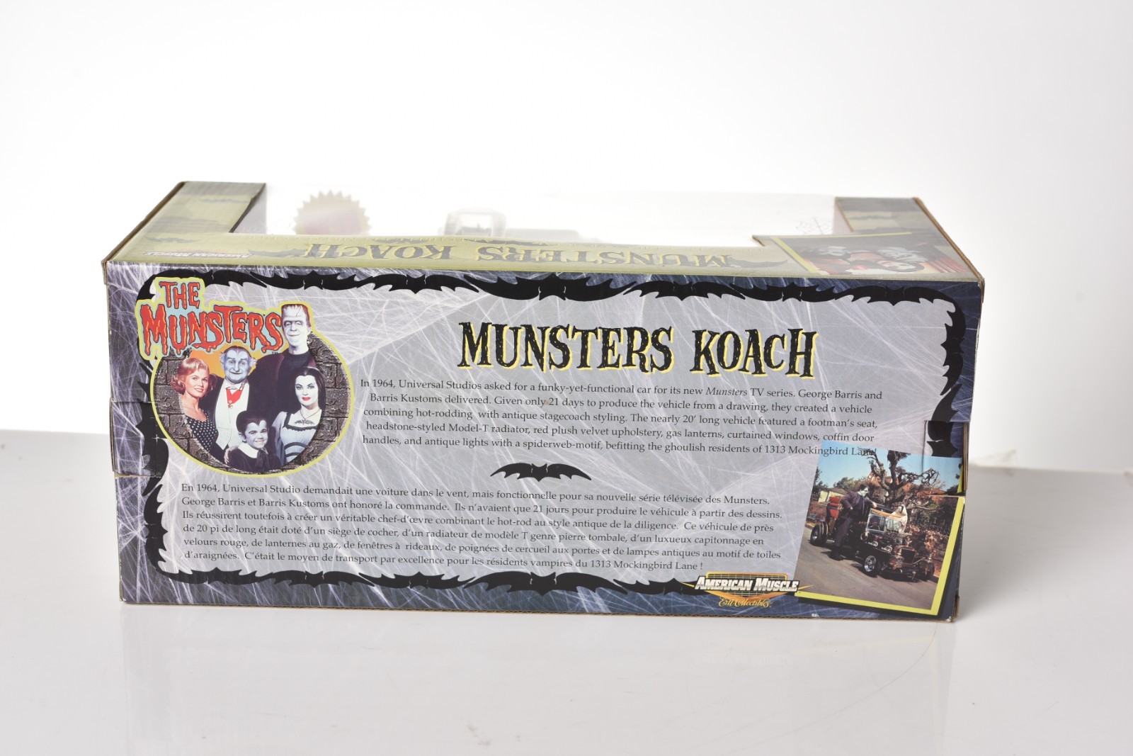 ERTL AMERICAN MUSCLE THE MUNSTERS KOACH 1:18 DIE CAST CAR REPLICA NEW – #36