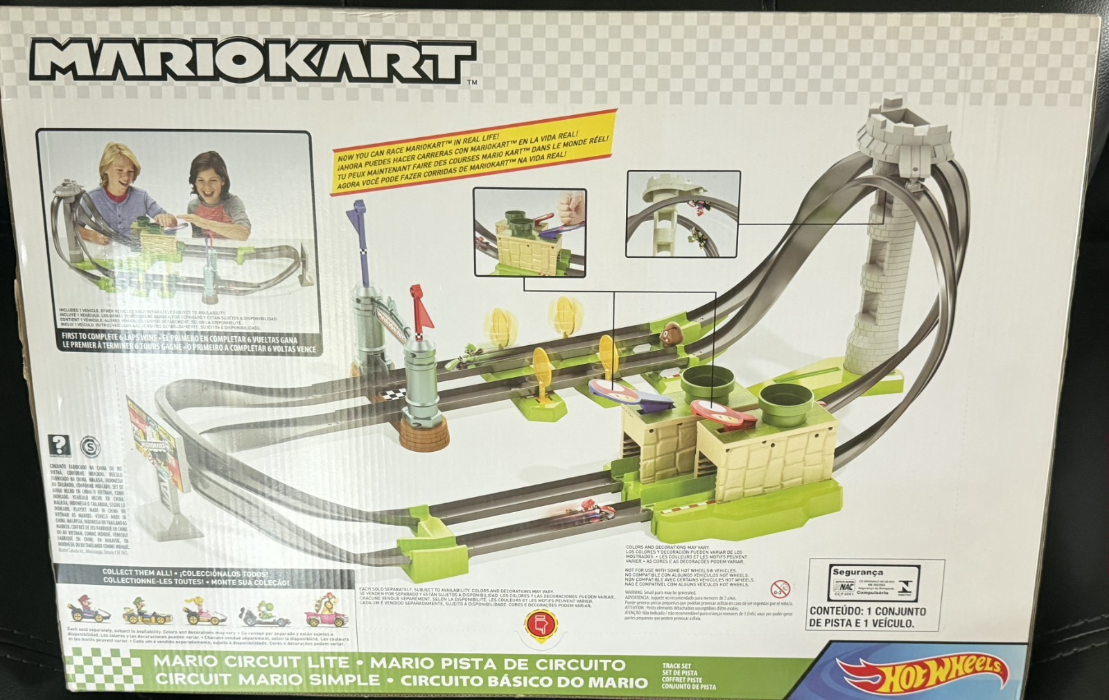 Brand New Sealed Hot Wheels 1:64 Mario Kart Mario Circuit Lite Track Set Playset