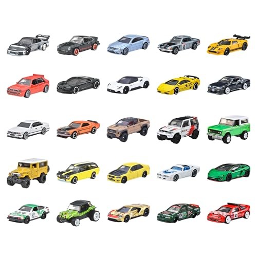 Hot Wheels Boulevard 25 Car Factory Set Premium Die Cast 1/64 Toy Cars JP