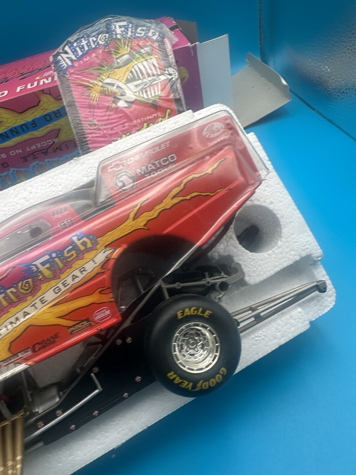 2000 Racing Champions Diecast 1/24 Scale Matco Tools Nitro Fish Funny Car New!