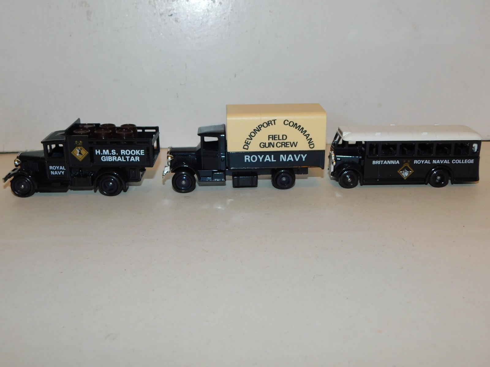 LEDO 1991 England Metal, The Royal Navy Land Vehicles, 3-Piece Boxed Set