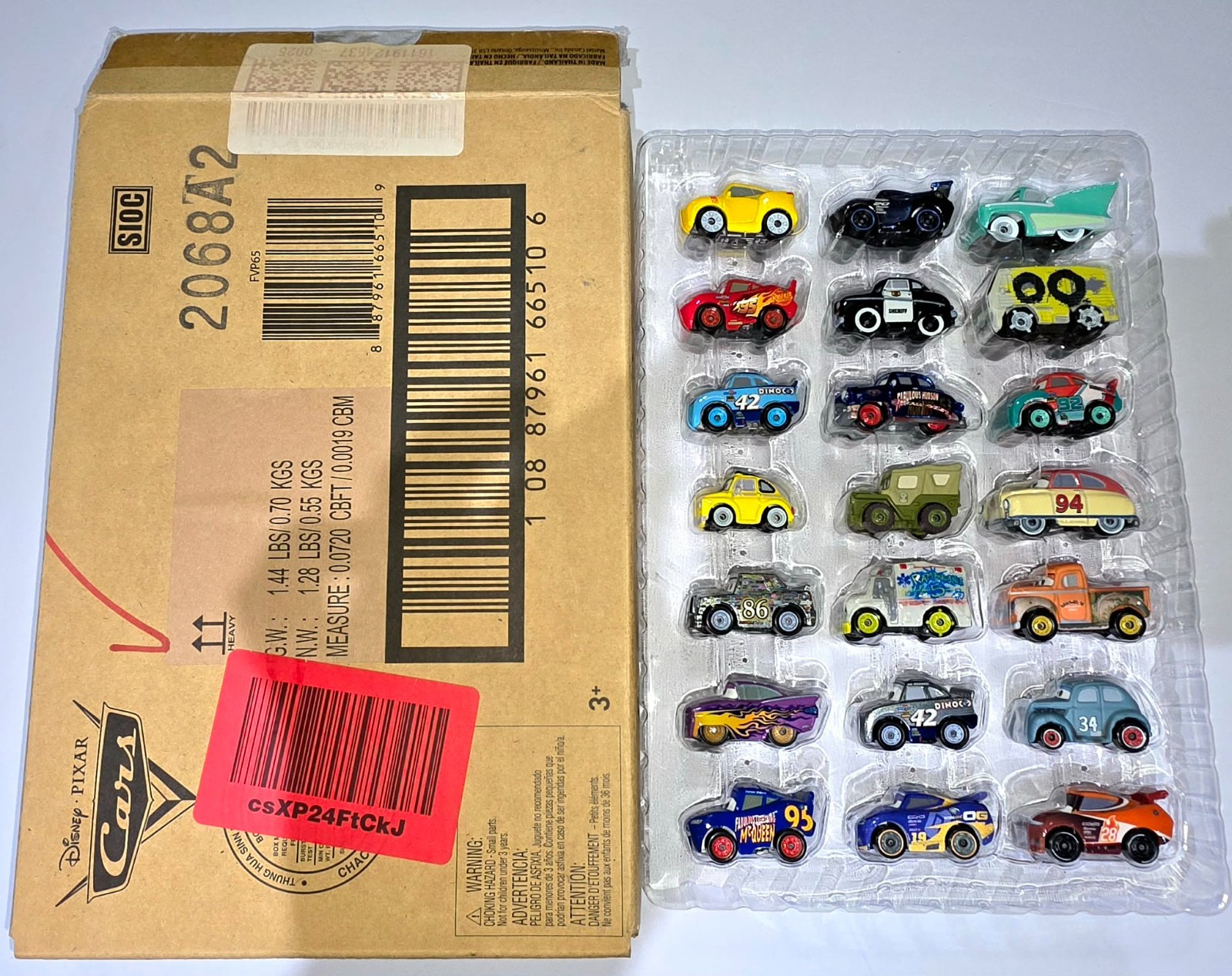 DISNEY PIXAR CARS MINI RACERS 2018 Amazon 21-Pack (HARD TO FIND SET) NEW